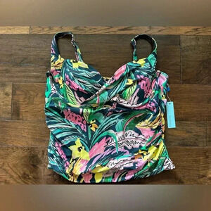 Birdsong Floral Tankini Top - Size 24 BNWT